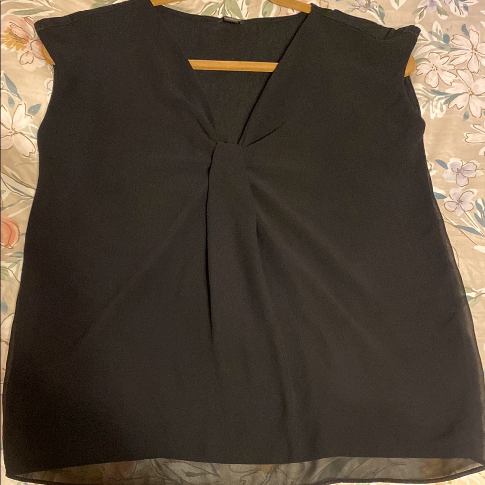 Ann Taylor Black Sleeveless Blouse